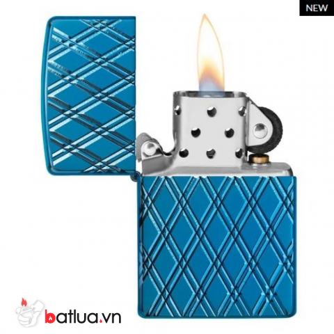 Zippo Armor khắc MultiCut hình ảnh chuỗi kim cương xanh