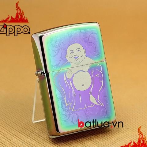 Zippo Chính Hãng 7 Màu Khắc Hình Phật Di lặc