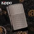 Zippo Chính Hãng Bạc Họa Tiết Kẻ Caro Lượn Sóng