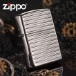 Zippo Chính Hãng Bạc Hoa Tiết Kẻ Ngang Nổi Vỏ Dày