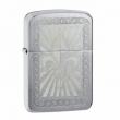 Zippo Chính Hãng Bạc Khắc Hình Cây Diên Vỹ