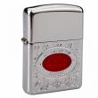 Zippo Chính Hãng Bạc Khắc Logo Zippo Đỏ Vỏ Dày