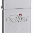 Zippo chính hãng bản hẹp Diva đính ngọc