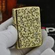 Zippo Chính Hãng Đồng Bóng Khắc Hoa Văn 5 Arabesque G9 vỏ dày