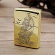 Zippo Chính Hãng Đồng Bóng Khắc Thuận Buồm Xuôi Gió