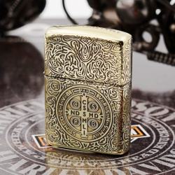 Zippo Chính Hãng Đồng Bóng Khắc Vòng Tay 5 Mặt Constantine - Mã SP: ZPC1156