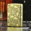 Zippo Chính Hãng Đồng Khắc 5 Năm Mặt Đầu Lâu Hoa Hồng