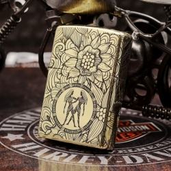 Zippo Chính Hãng Đồng Khắc Cung Hoàng Đạo Song Tử - Mã SP: ZPC1339