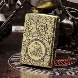 Zippo Chính Hãng Đồng Khắc Cung Hoàng Đạo Sư Tử - Mã SP: ZPC1341