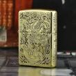 Zippo Chính Hãng Đồng Khắc Hình Tỳ Hưu Cùng Hoa Văn Đồng Xu