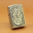 Zippo Chính Hãng Đồng Tái Bản 1941 Khắc Tỳ Hưu Hoa Văn Đồng Xu Tinh Xảo