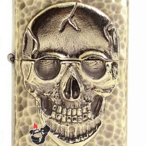 Zippo Chính Hãng Đúc Hộp Sọ Hummered Skull