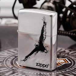 Zippo Chính Hãng Khắc Đại Bàng Sải Cánh - Mã SP: ZPC1204