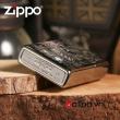 Zippo Chính hãng khắc nổi logo mầu bạc 24751