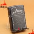 Zippo Chính Hãng Màu Xám Hình Rượu Vang Jack Daniel