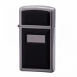 Zippo Chính Hãng Ốp Mica Đen Bản Slim