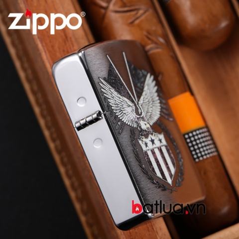 Zippo chính hãng Phiên bản 1941 khắc cờ mỹ 29093