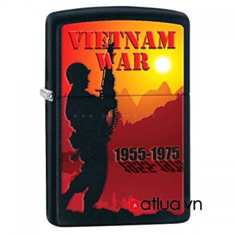 zippo chính hãng phiên bản chiến tranh việt nam in hình người lính 218