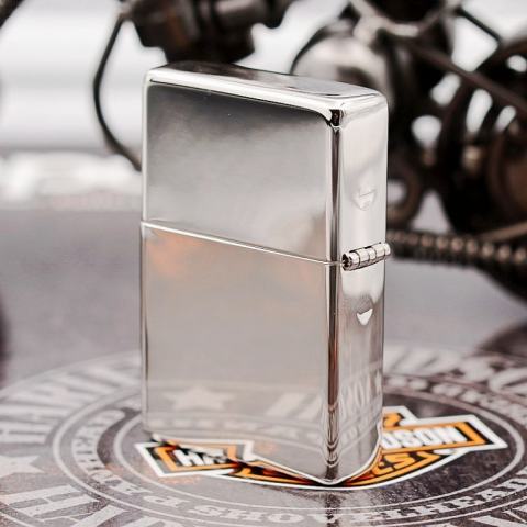 Zippo Chính Hãng Phiên Bản Hàn Quốc Trạm Khắc Tinh Tế Màu Bạc