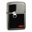 Zippo Chính Hãng Phủ Đen Bóng In Hình Khóa Kéo Bản 1941