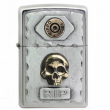 Zippo Chính Hãng Vỏ Trước Đúc Nổi Hộp Sọ và Viên Đạn