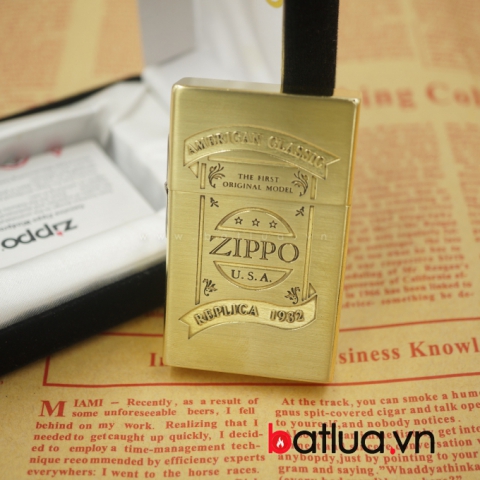 Zippo cổ Brass replica 1932 nhật