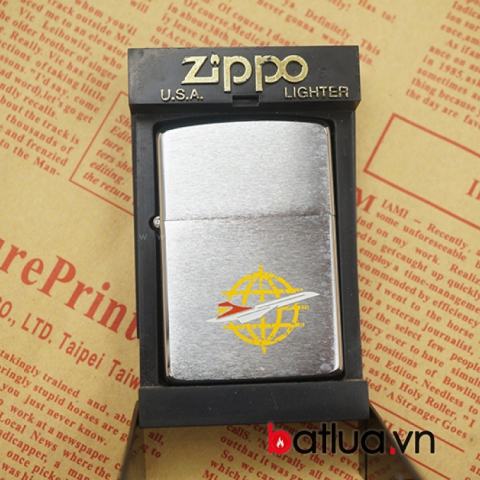 Zippo Cổ chính hãng mầu bạc trơn sản xuất năm 1990