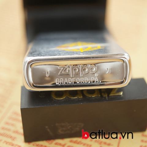 Zippo Cổ chính hãng mầu bạc trơn sản xuất năm 1990