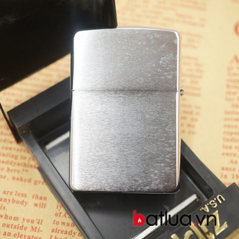 Zippo Cổ chính hãng mầu bạc trơn sản xuất năm 1990