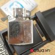 Zippo cổ đời la mã hàng chính hãng usa mầu bạc sản xuất năm 1998