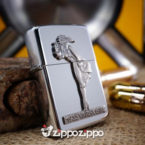 Zippo Cô Gái Hút Thuốc Nổi