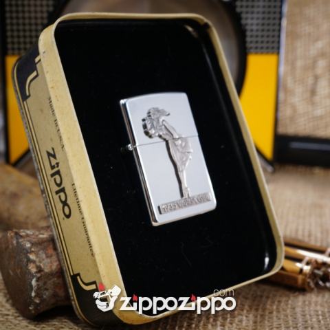 Zippo Cô Gái Hút Thuốc Nổi