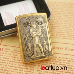 Zippo Cổ Số La Mã Brass Nôi Hình Ai Cập sản xuất năm XV, XVI - Mã SP: BL03013