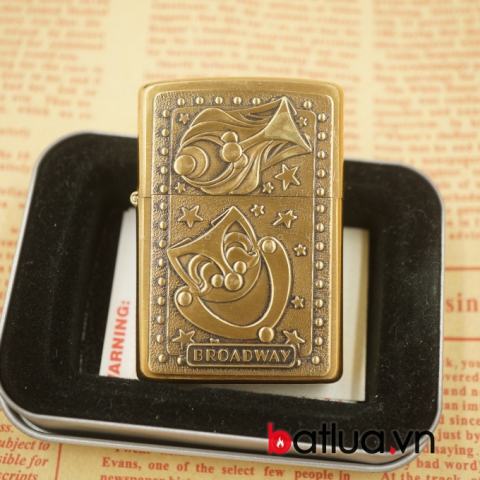 Zippo Cổ Số La Mã Brass Nôi Hình Ai Cập sản xuất năm XV, XVI