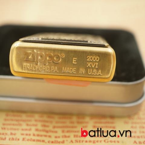 Zippo Cổ Số La Mã Brass Nôi Hình Ai Cập sản xuất năm XV, XVI