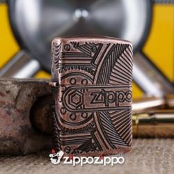 Zippo copper khắc 4 mặt - Mã SP: ZPC1397