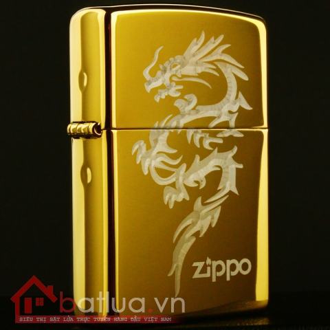 Zippo chính hãng khắc chìm con rồng