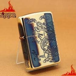 Zippo Rồng Cuốn Quanh Xuất nhật Đồng Mờ - Mã SP: ZPC1117