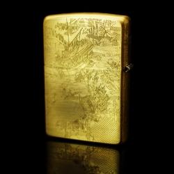 Zippo thuyền ngoài khơi khắc xung quanh